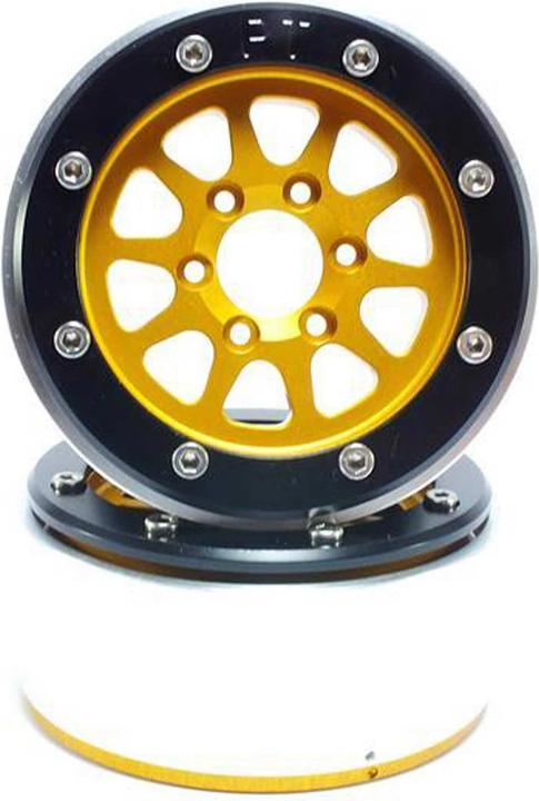Image du produit Metsafil beadlock wheels or/noir 1.9 (2 pcs.) sans moyeu de roue