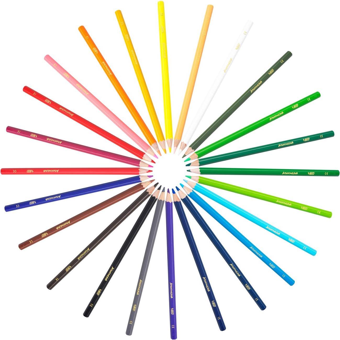 Thumbnail - Bic, Malstifte, Kinder Aqua Couleur (Mehrfarbig, 24 x)