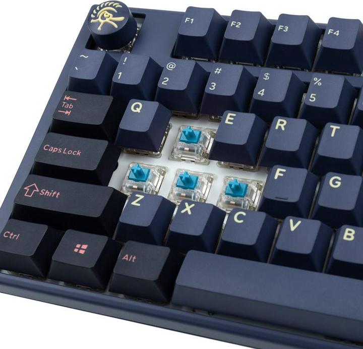 Actual product image Ducky One 3 Cosmic Blue Gaming Keyboard, RGB LED - MX-Blue (US) (US, Cable)
