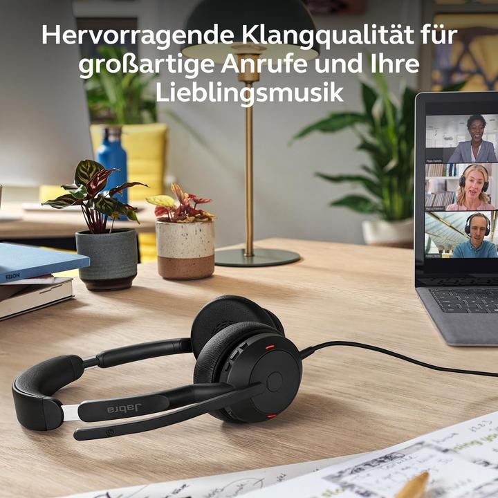 Productafbeelding Jabra Evolve2 50 (Bedraad, Draadloze, USB-C, Alcatel-Lucent, Avaya, Cisco, Google Ontmoeten, Microsoft Teams, Verenig, Zoom)