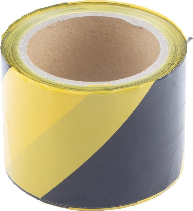 Produktbild RS PRO Absperrband,schwarz/gelb, 75mmx100m (75 mm)