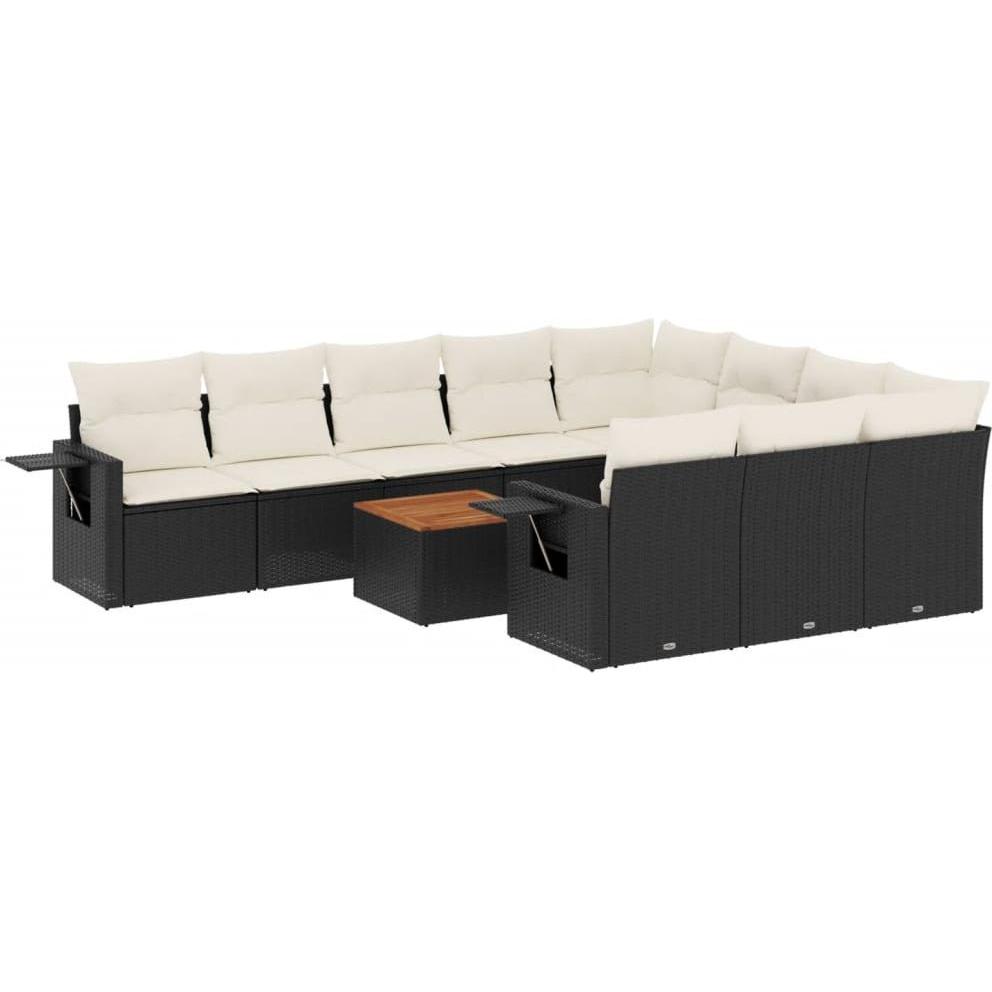 VidaXL, Gartenlounge, 10-tlg. Garten-Lounge-Set mit Kissen