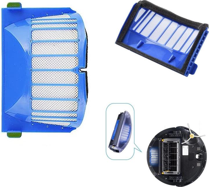 Immagine prodotto Werkstein Spazzole di ricambio e filtro Hepa per iRobot Roomba hoover 500/600 - set di pulizia (13 pezzi)