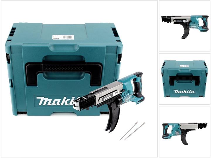 Actual product image Makita DFR 750 ZJ Battery Magazine Screwdriver 18V 45-75mm Solo + Makpac - without battery, without charger