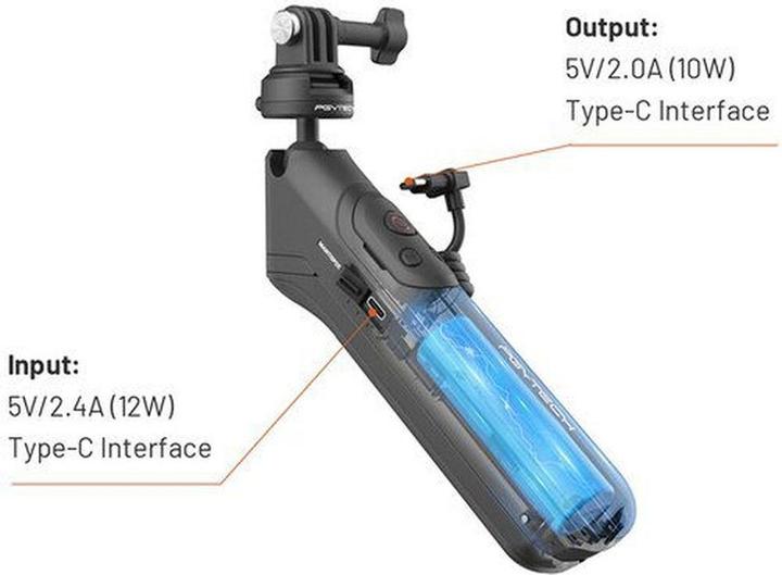 Actual product image Pgytech CapLock MantisPod Power (Insta360 Go 3, Ace, x3, ACE PRO, One RS 4K, Insta360 One X2, Insta360 One R)