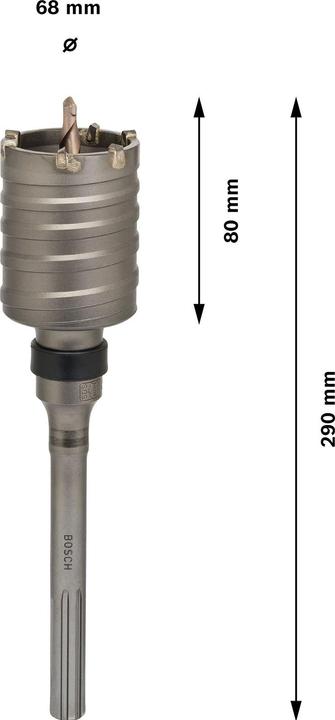 Image du produit Bosch Professional Zubehör PRO SDS max-5 Core Cutter, en une seule pièce, 68 x 80 x 160 mm (68 mm)