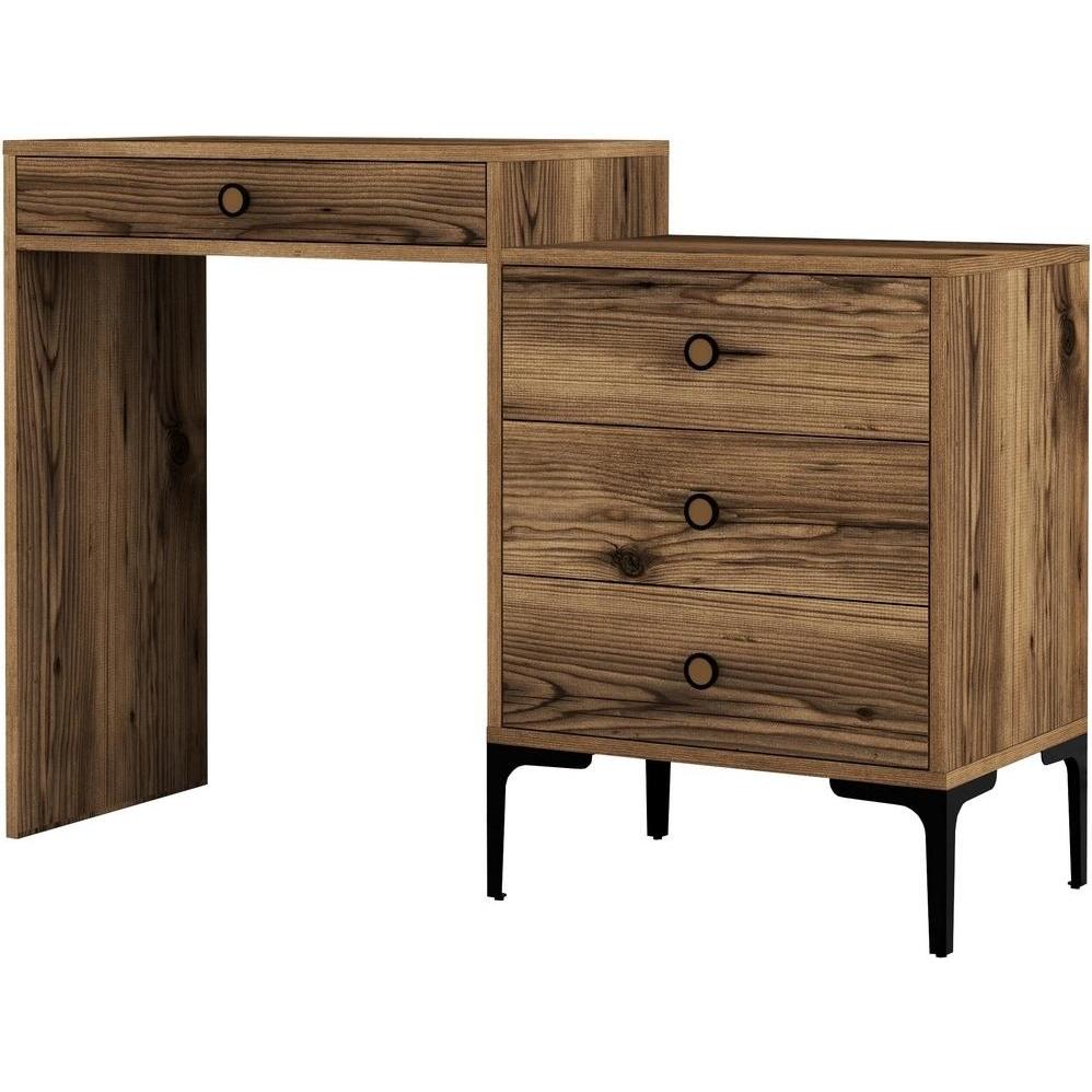 Hanah Home, Schminktisch, Agathe (124 x 40 x 85 cm)