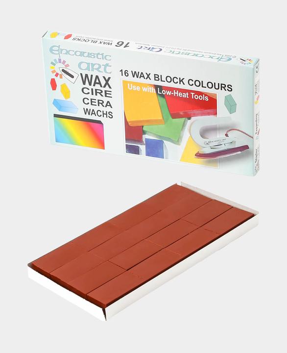 Produktbild Hobbyring Encaustic Wachsblöcke 16er Set, rotbraun