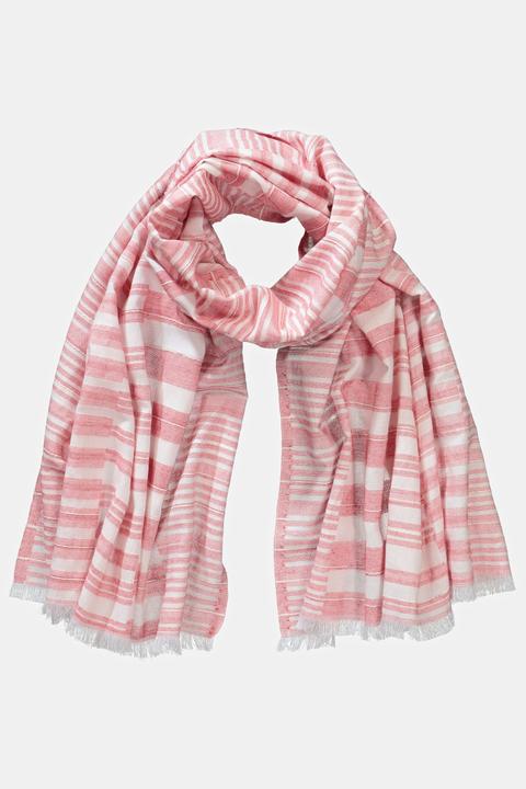 Immagine prodotto Ulla Popken Sciarpa con texture a righe ed effetto metallico