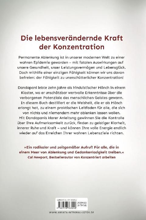 Immagine prodotto Fokus. Die Kraft der Konzentration (Tedesco, Dandapani, Karin Weingart, 2023)