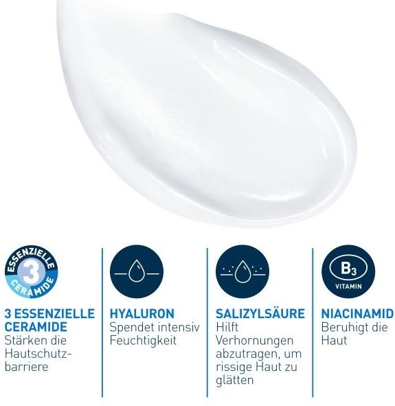 Produktbild CeraVe SA Regenerierende Fusscreme (Fusscrème & Fussgel, 88 ml)