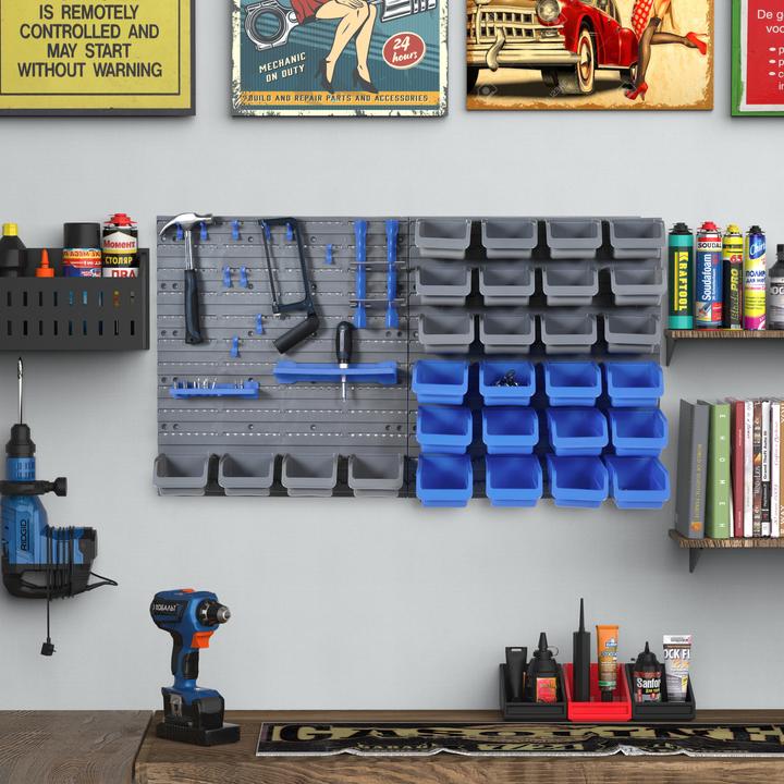 Actual product image Homcom Tool wall set 44 pieces