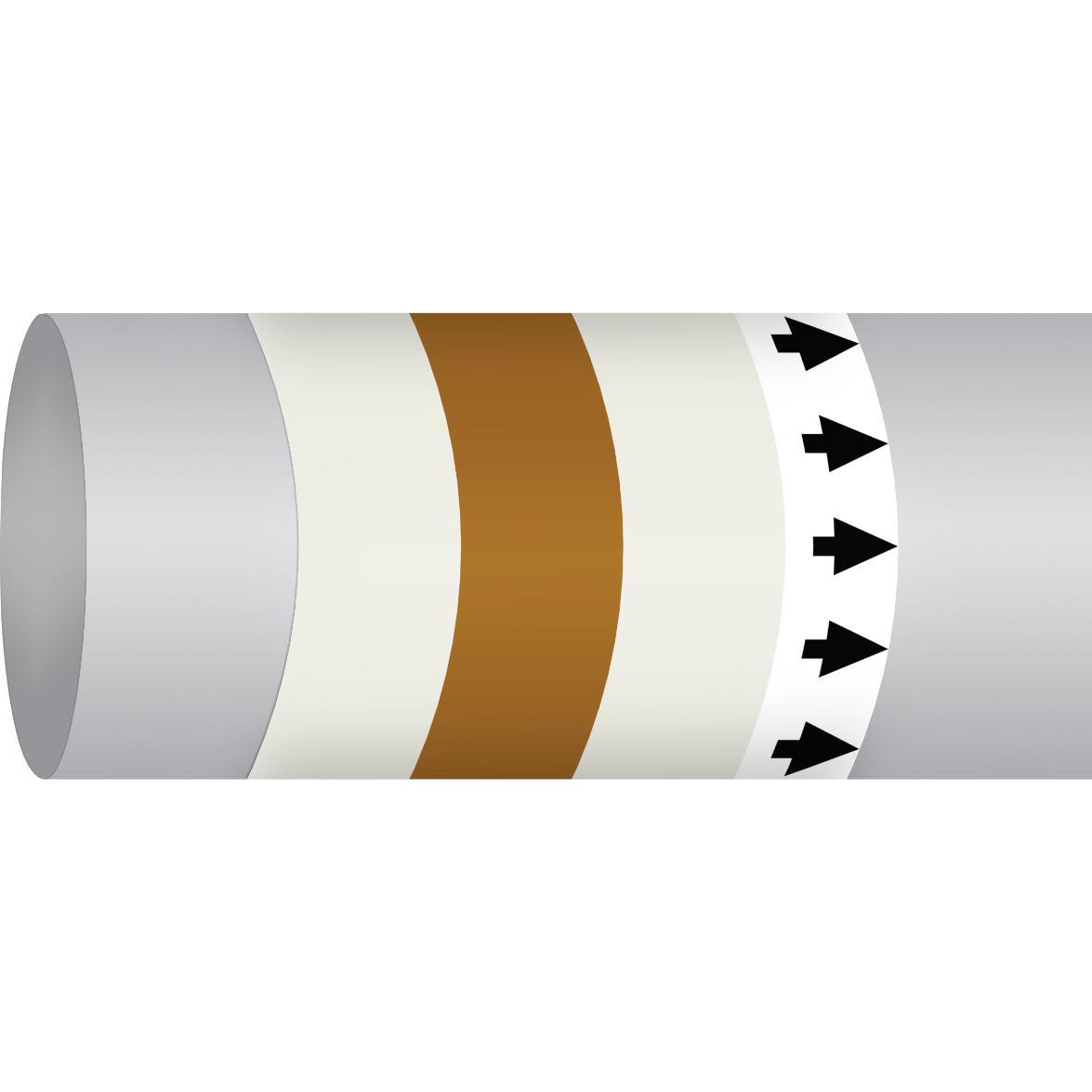 Brady, Segnaletica di sicurezza, B-7541, ISO 14726 IMO Pipe markers - Natural Exhaust Air (aria che viene espulsa senza assistenza