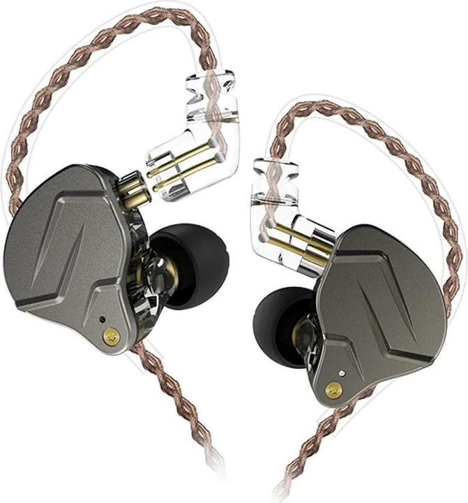 KZ Acoustics In-Ear Headphones Zsn Pro Grey (NC, Cable)
