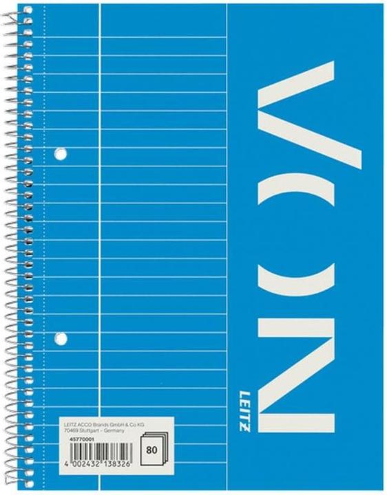 Produktbild von Notizblock A5 liniert, 80 Blatt, Blau, 5 Stück (A5, Liniert, Kein Einband)