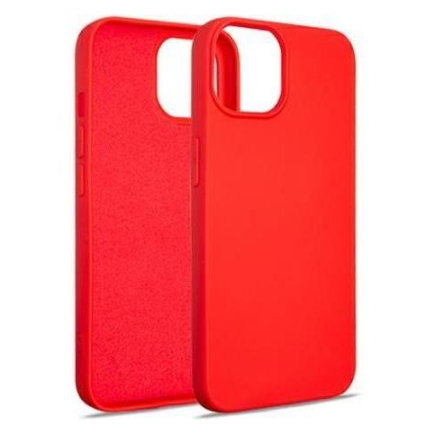 Beline Etui Silicone iPhone 14 6,1" czerwony/red (Apple iPhone 13, Apple iPhone 14), Smartphone Hülle, Rot