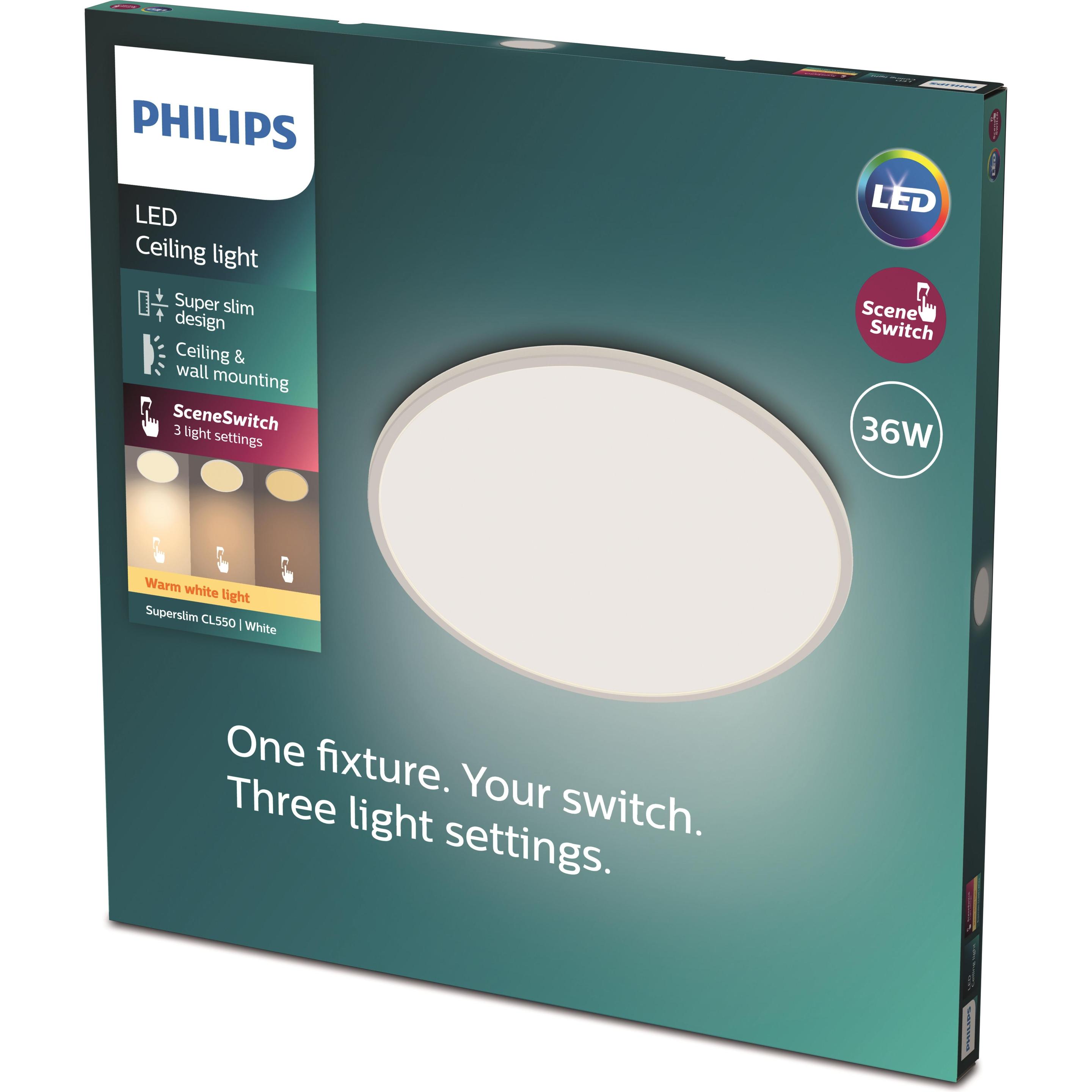 Thumbnail - Philips, Wandleuchte + Deckenleuchte, 3-in-1 Scene Switch (3600 lm)