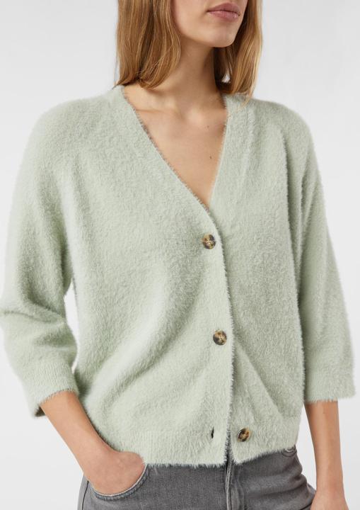 Produktbild Comma Strickjacke Haariger Strickcardigan auf Baumwollbasis mit 3/4 Arm (48)