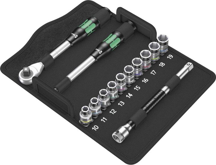 Immagine prodotto Wera 8006 SC 1 Zyklop Hybrid Ratchet Set (19 mm, 12 mm, 13 mm, 15 mm, 14 mm, 18 mm, 11 mm, 16 mm, 10 mm, 17 mm)
