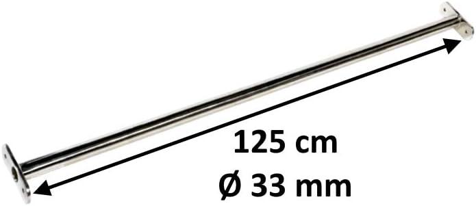 Actual product image H2i Horizontal bar, 125cm, stainless steel