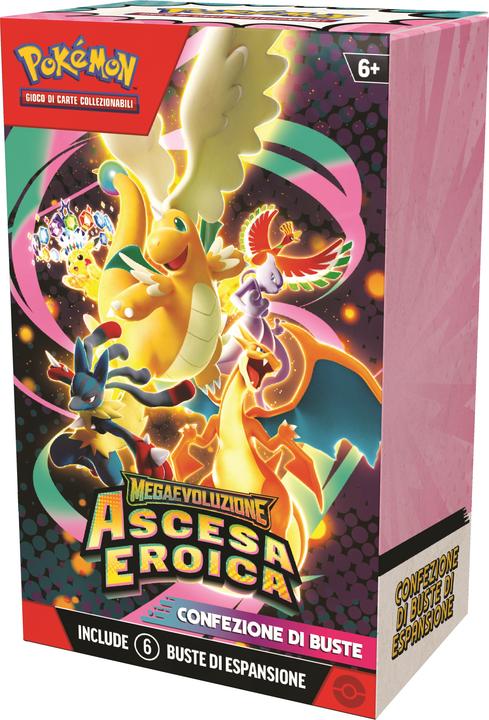 Productafbeelding Pokémon Pokemon ITA Megaevoluzione Ascesa Eroica Bundle 6 buste (Italiaans, Booster Pack)