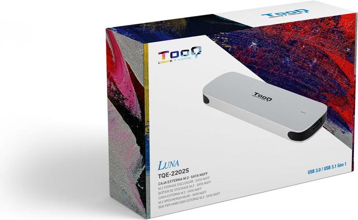 Actual product image Tooq Technology Caja Externa M.2 Ngff Usb3.1 Gen1 Aluminio Plata (M.2)