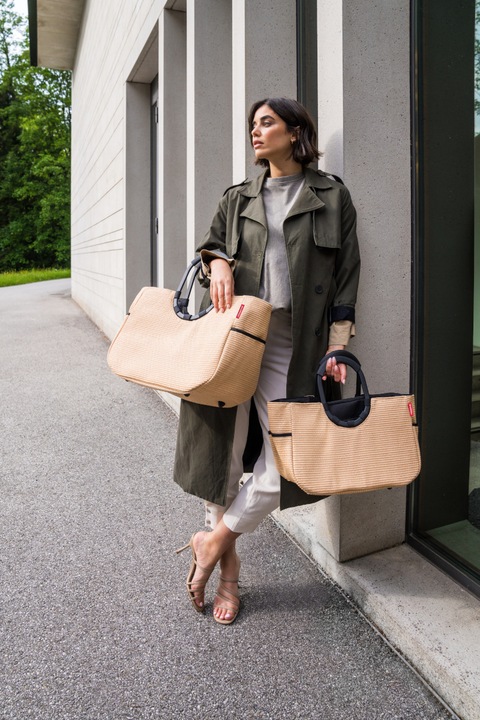 Actual product image reisenthel loopshopper L frame raffia black