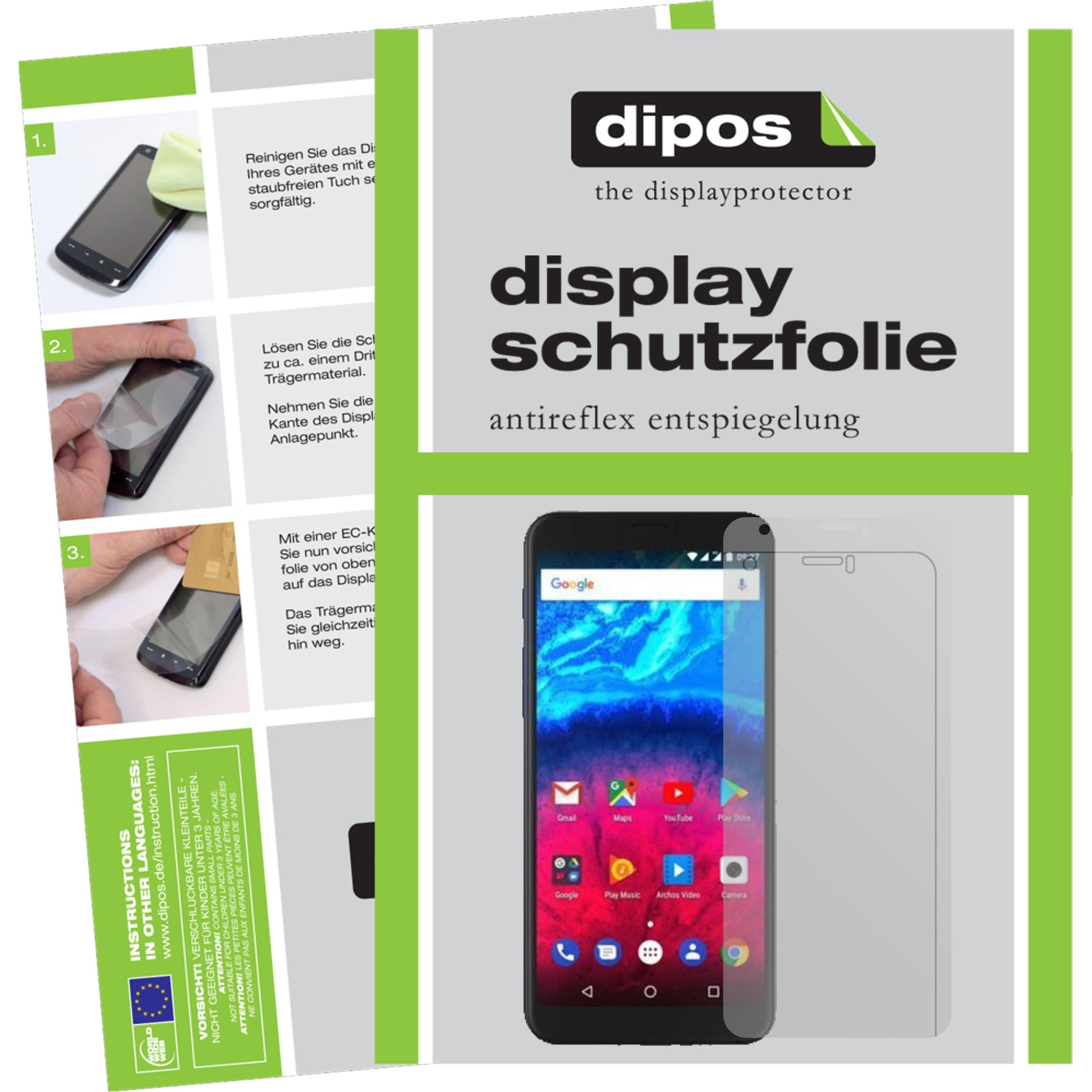 Dipos Displayschutzfolie Antireflex (1 Stück, Archos Core 60S), Smartphone Schutzfolie, Transparent