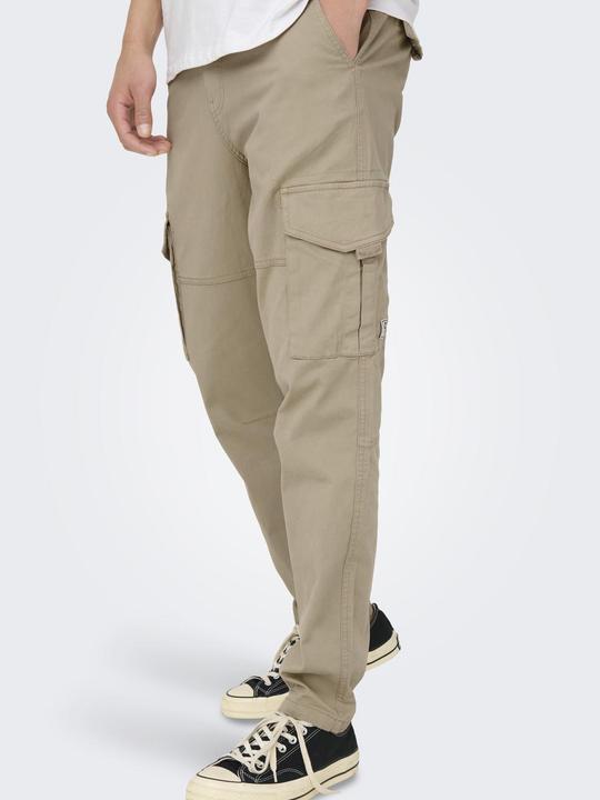 Actual product image Only & Sons Plain Cargo Trousers (W32/L30)
