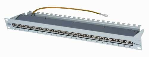 Produktbild Telegärtner MPP24-HS K Patch Panel Shield Cat6A Grey