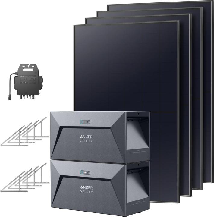 Actual product image Anker Solix Innovations SOLIX - Solarbank - solar bank dual system (1780W IBC-module PV | 3200Wh) (1780 W)