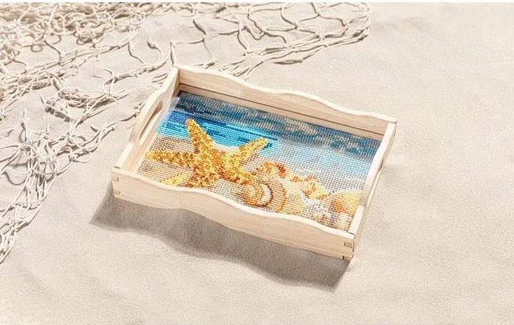 Diamond Painting Holztablett "Maritim" 30 x 20 cm