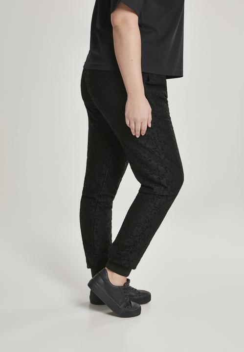 Actual product image Urban Classics Ladies Lace Jersey Jog Pants (L)