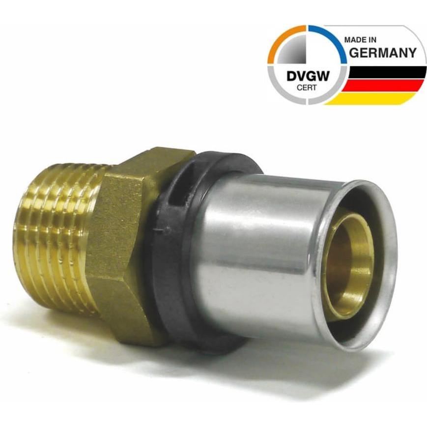 Sanpro, Rohrverbindungstechnik, THPRESS Pressfitting Übergang Aussengewinde - Übergangsnippel, Grösse 26x3, Gewinde 1" (...