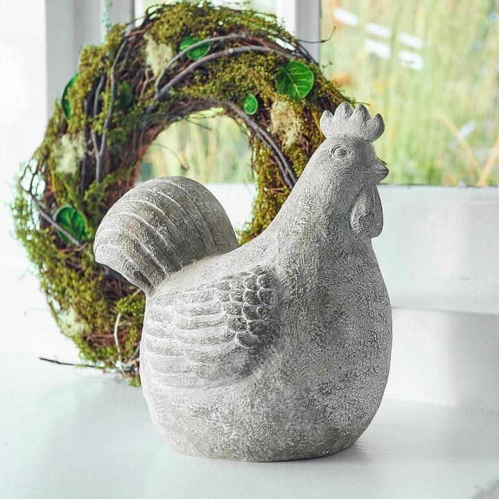 Produktbild Loberon Deko-Henne Roselique grau/beige