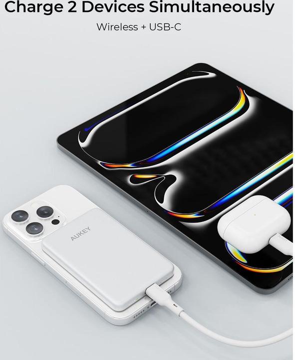 Image du produit Aukey Mag Fusion Slim (5000 mAh, 20 W, 18 Wh)