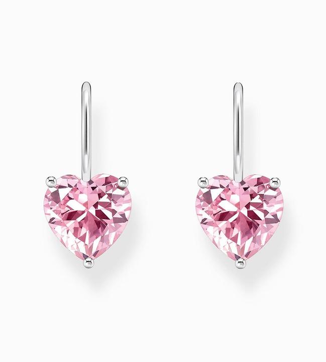 Immagine prodotto Thomas Sabo Orecchini con cuore di zirconi rosa in argento (Argento 925)