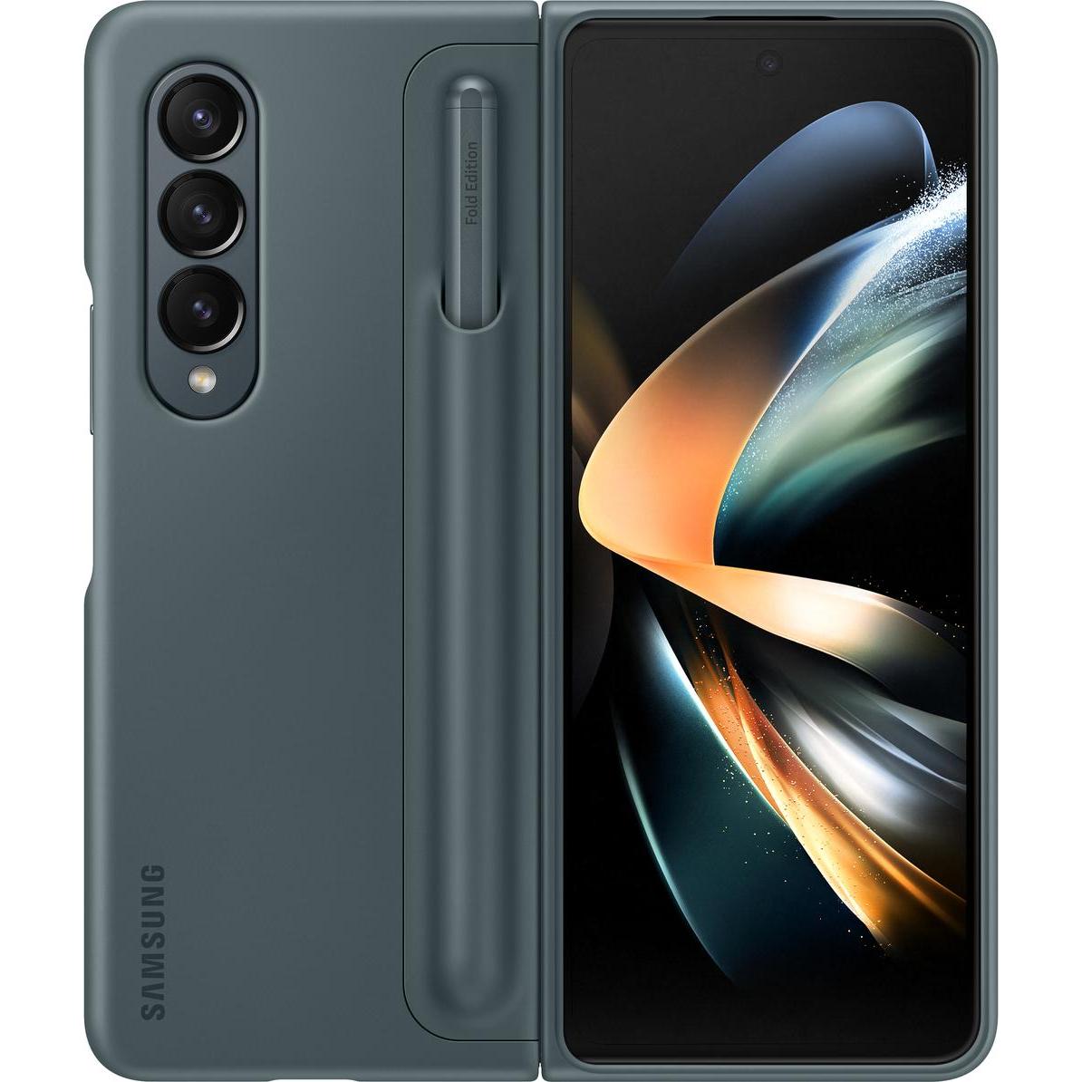 Samsung Standing Case mit Stift (Samsung Galaxy Z Fold4), Smartphone Hülle, Grau