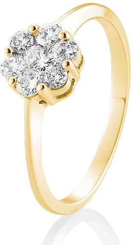 Immagine prodotto Breuning Anello di fidanzamento con fiore (53, Oro 750/18 K)