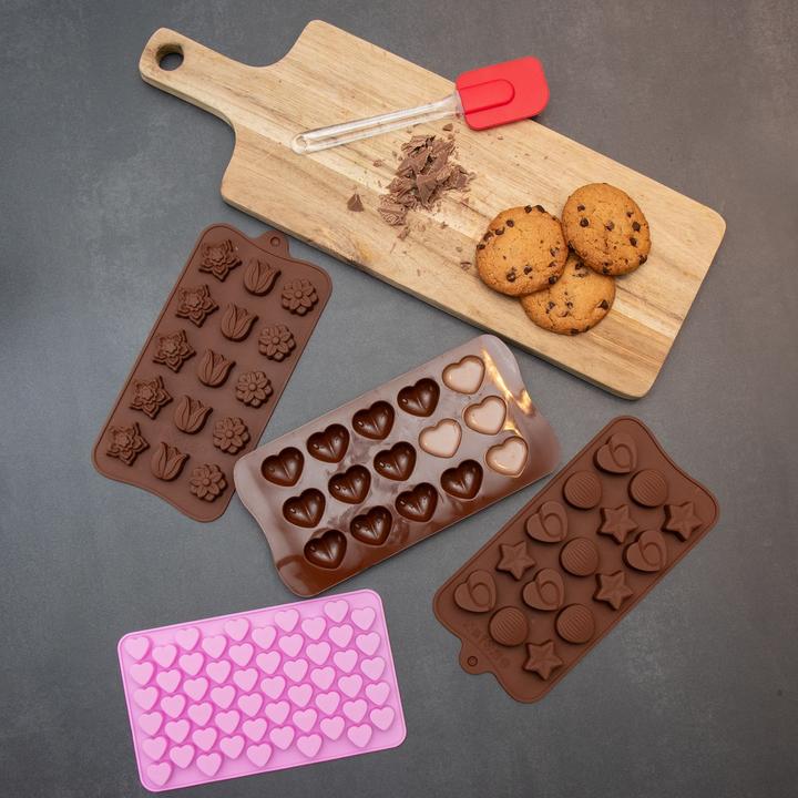 Produktbild Intirilife 10-teiliges Set mit Silikon Backformen