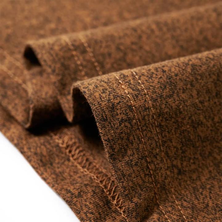 Immagine prodotto VidaXL Camicia da bambino a maniche lunghe Cognac Melange 128,Materiale: 50 (128)