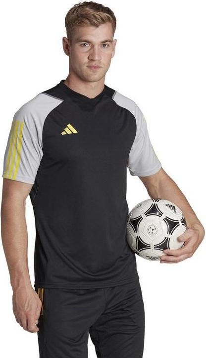 Actual product image Adidas Mens Tiro 23 Competition Jersey Black And Grey HU1295 (L) (L)