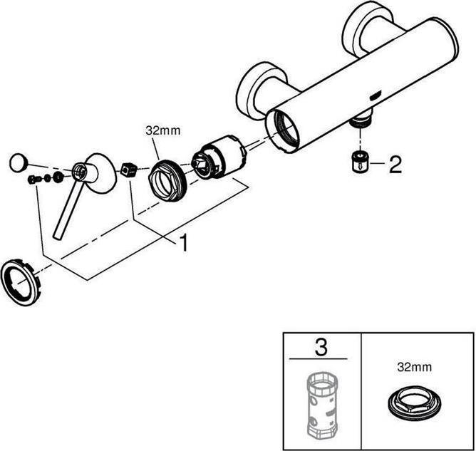 Produktbild Grohe Atrio Einhand-Brausebatterie