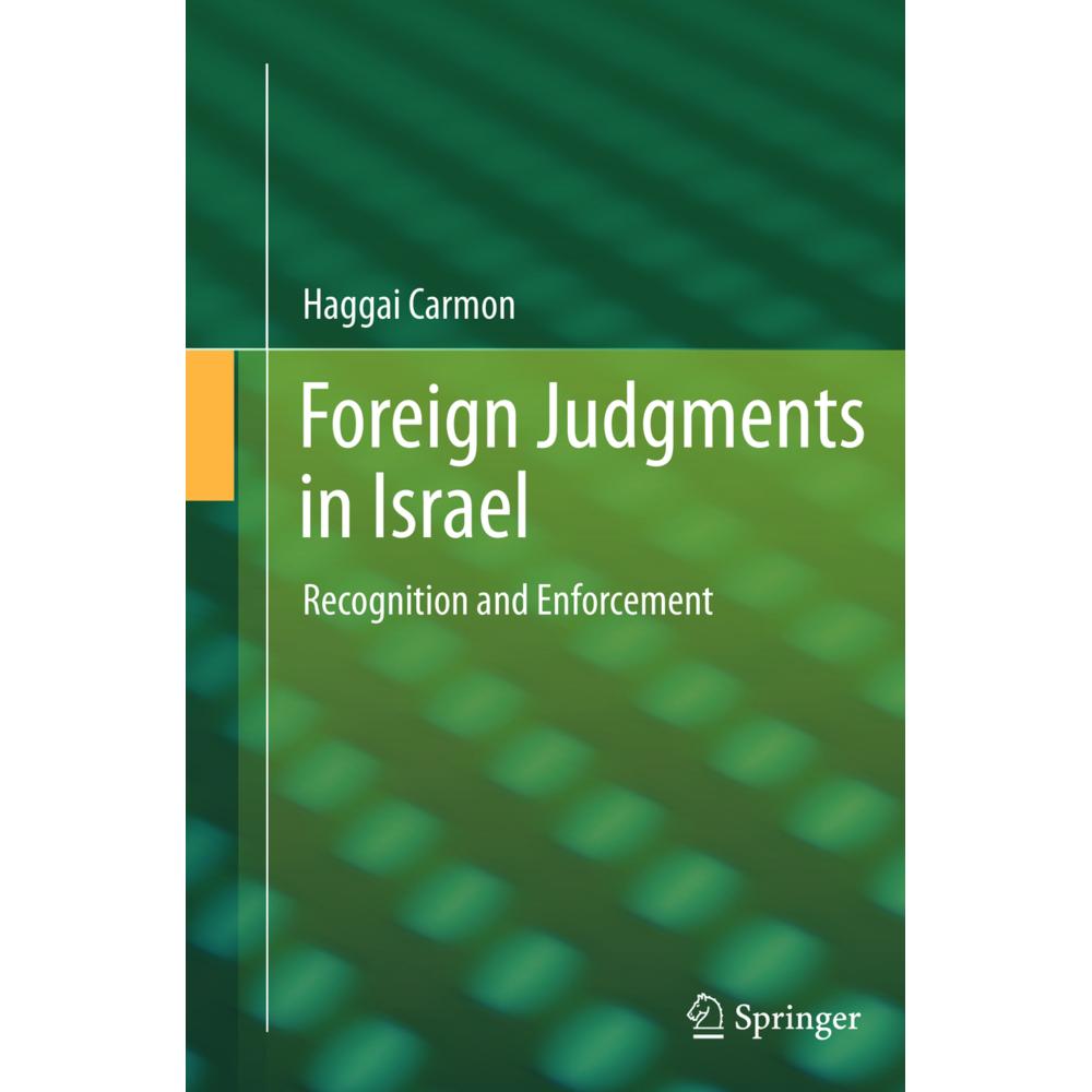 Foreign Judgments in Israel, Fachbücher