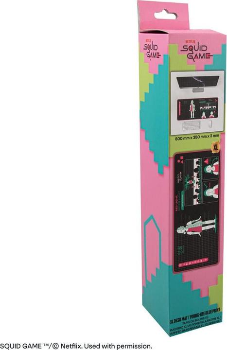 Actual product image Cinereplicas Squid Game desk pad Young-Hee Blue Print (XL)