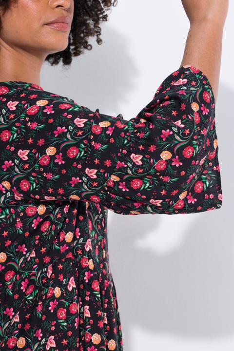 Image du produit Angel of Style Tunique coupe évasée, volants et motif à fleurs (60)