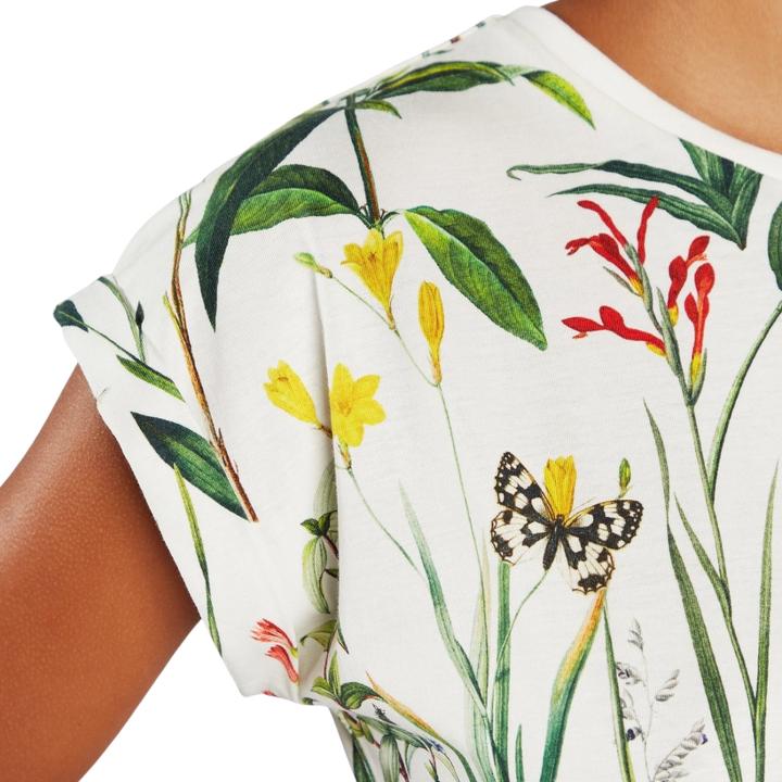 Actual product image Dedicated T-shirt Visby Flower Field Off-White XS (XS)