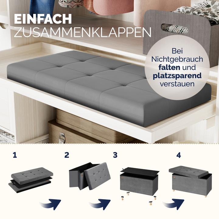 Image du produit Casaria Sitztruhe (76 cm)