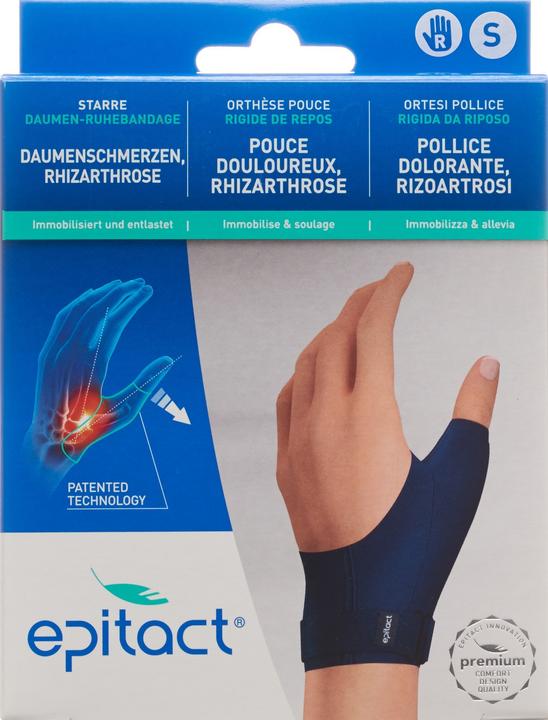 Actual product image Epitact rigid thumb rest bandage S right (S)