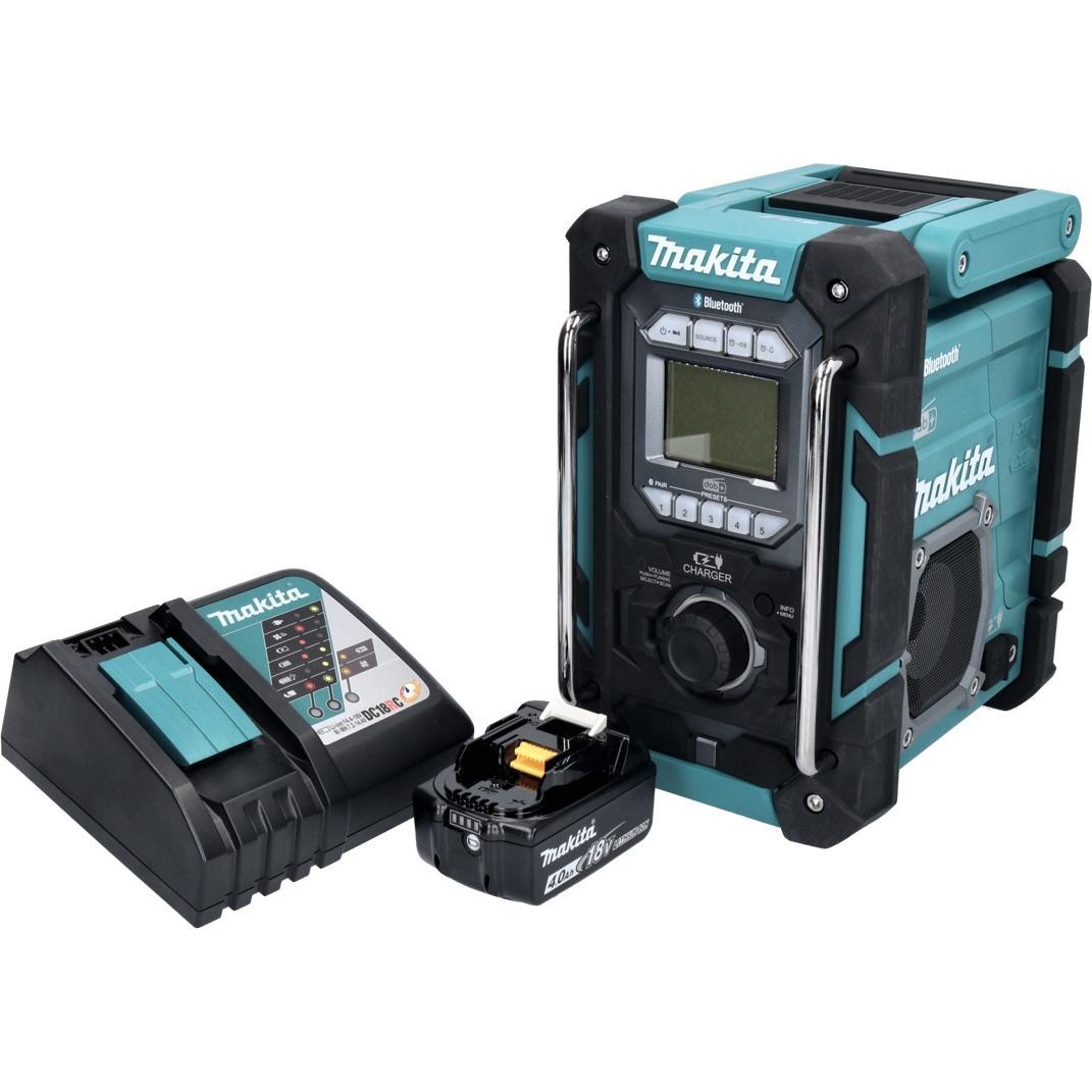 Thumbnail - Makita DMR 301 RM1 Akku Baustellenradio 12 V max. - 18 V DAB / DAB+ / Bluetooth + 1x Akku 4,0 Ah + (AM, DAB+, DAB, FM, B...